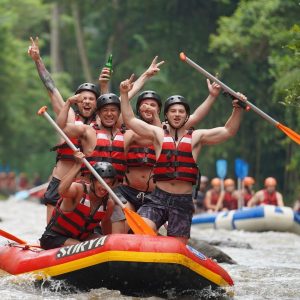 Rafting tubing with lunch